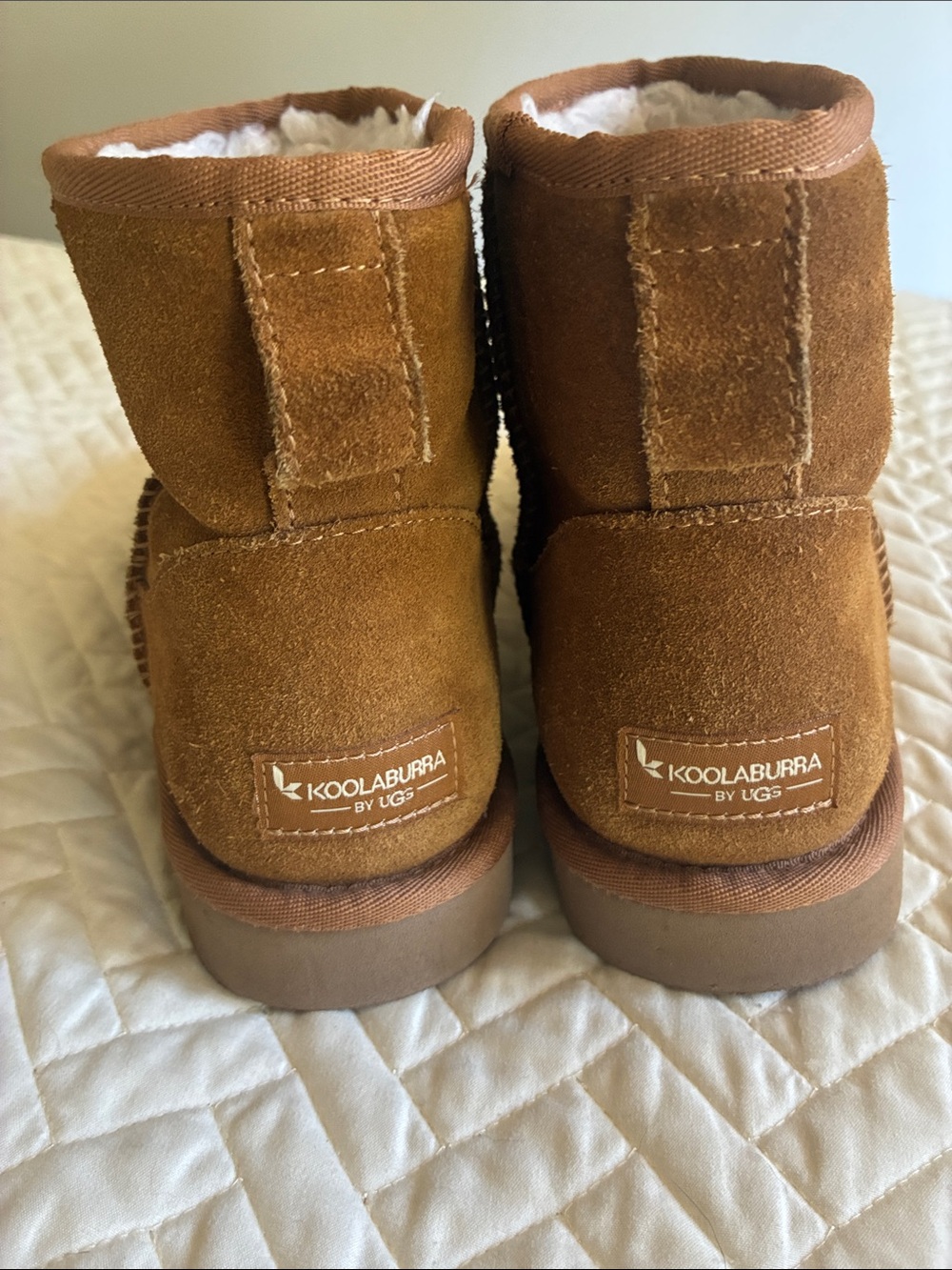 Koolaburra Uggs Tan Suede Shearling-Lined Boots